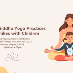 mother and child meditating