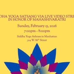Siddha Yoga Satsang via Live Video Stream in Honor of Mahashivaratri